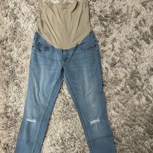 Women's Light Blue Maternity Jeans